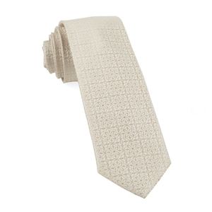 Tie Bar Opulent Light Champagne Tie in Modern Fit
